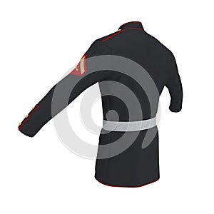 Parade Uniform of US Marine Corps on White Background Isolated 3D Illustration