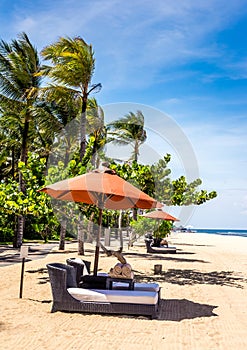 Paradise balinese sandy beach