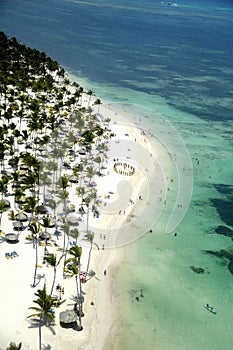 Paradise beach in caribbean