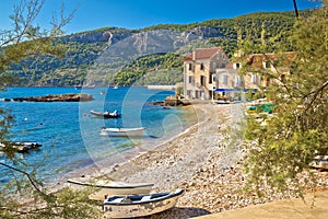 Paradise beach in Komiza adriatic village
