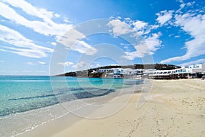 Paradise beach in Mykonos photo
