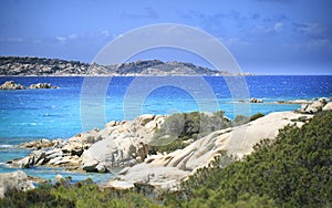 Paradise beach in Sardinia coast, Italy