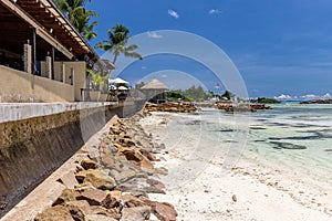 Paradise beach on Seychelles island Praslin