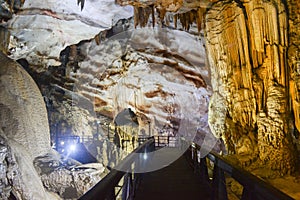 Paradise cave at Phong Nha-Ke Bang National Park, UNESCO World Heritage Site in Quang Binh Province, Vietnam