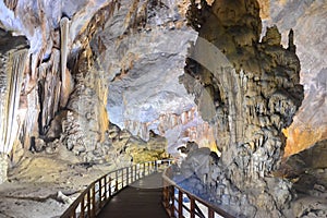 Paradise cave at Phong Nha-Ke Bang National Park, UNESCO World Heritage Site in Quang Binh, Vietnam