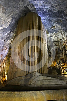 Paradise cave Vietnam impressive limestone formations photo