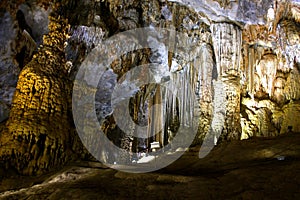 Paradise cave Vietnam impressive limestone formations