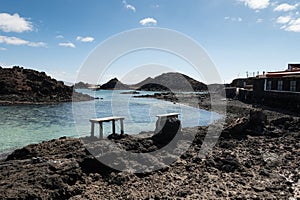 Paradise island of Lobos, Canary Islands, Spain