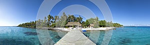 Paradise island panoramic view photo