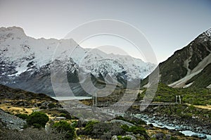 Paradise places in South New Zealand / Mount Cook National Park