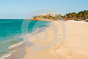 Paradise tropical beach on Varadero. Caribs. Cuba