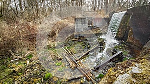 Paradise Valley Dam Waterfall - Eagle, WI