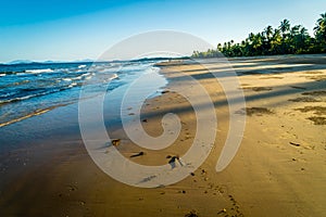 Paradisiac beach in Mission beach, Queensland, Australia