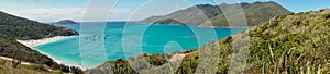 paradisiacal beaches of Atalaia in Arraial do Cabo, coast of Rio de Janeiro, Brazil. panoramic