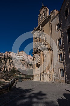 Parador de Cuenca. Saint Paul monastery in the outskirts of Cuenca, in Spain, XVI century, on a privileged and defensive cliff.