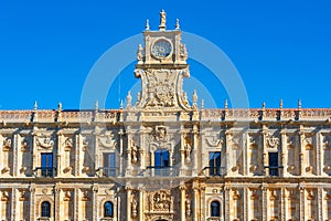 Parador de Leon building in Spanish town Leon photo