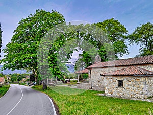 Virgen del Carmen hermitage, Paraes village, Nava municipality, Comarca de la Sidra, Asturias, Spain photo