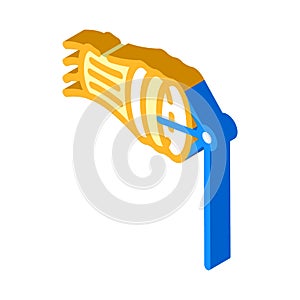 parafoil kite isometric icon vector illustration