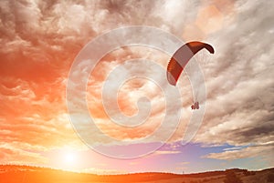 Paraglide over the valley