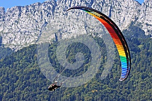 Paraglider in the Alps