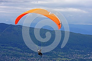 Paraglider in the Alps