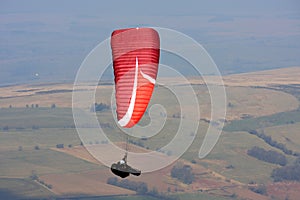 Paraglider in Brecon Beacons