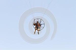 Paraglider with motor