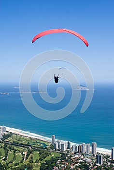 Paraglider Over Rio de Janeiro photo
