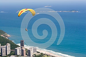 Paraglider in Rio de Janeiro. photo