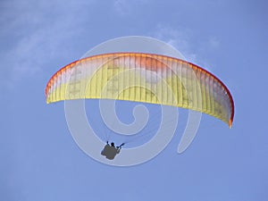 paraglider in the sky