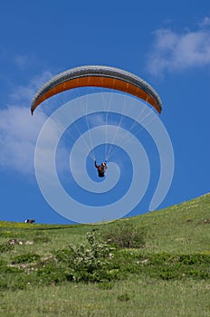 Paraglider start