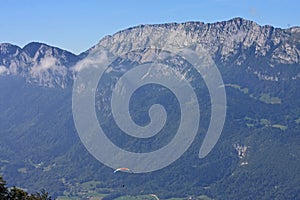 Paragliders in the Alps