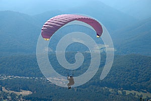 Paragliding.