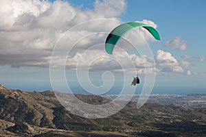 Paragliding with Alicante in the background photo