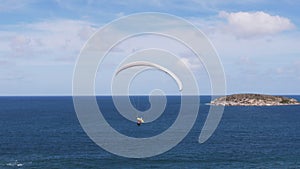 Paragliding at the beach