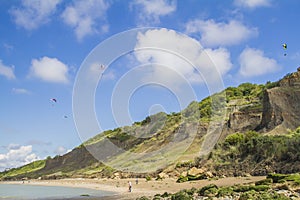 Paragliding from the cliffs photo
