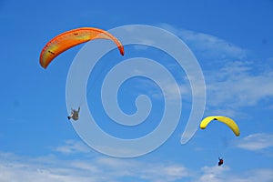 Paragliding duo