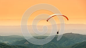 Paragliding flight