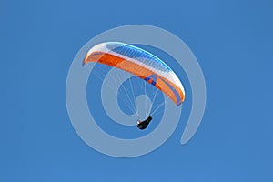 Paragliding flying in Lefkada, Greece