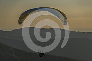 Paragliding from Javorovy hill over Trinec town