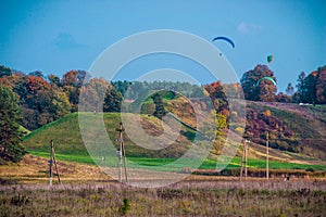 Paragliding in Kernave