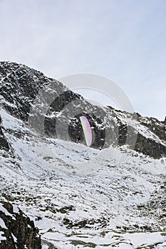 Paragliding v horách