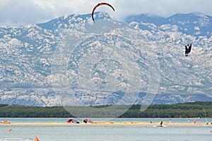 Paragliding in Nin, Croatia