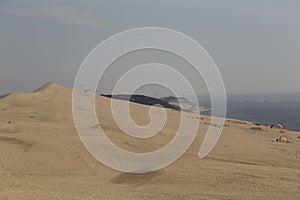 Paragliding over the dunes