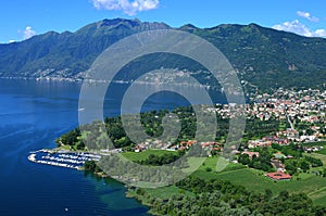 Paragliding over the Maggiore River-Delta and Asconaâ€™s Yachtharbour