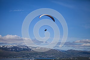 Paragliding over Norway