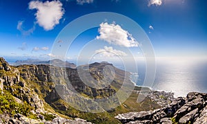 Paragliding over table mountain in capetown ,south africa-4 photo