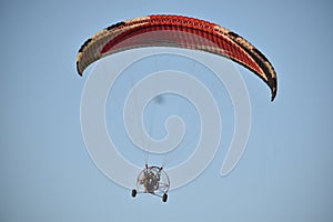 Paragliding sky flying machine