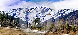 Paragliding at Solang Valley