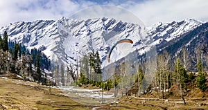 Paragliding at Solang Valley